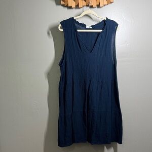 GAP Deep Blue Textured Dress